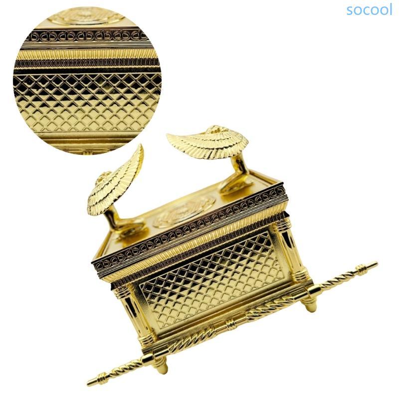 Soc * Ark Of The Covenant Figurine โลหะ Replicas เครื่องประดับ Jewish Replica รูปปั้นศาสนา Jewish Te