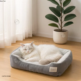ที่นอนน้องแมว ที่นอนสัตว์เลี้ยง เบาะนอน นุ่ม หนา น่ารัก พาสเทล กันลื่น พร้อมส่ง มีขอบกันตก BEDA
