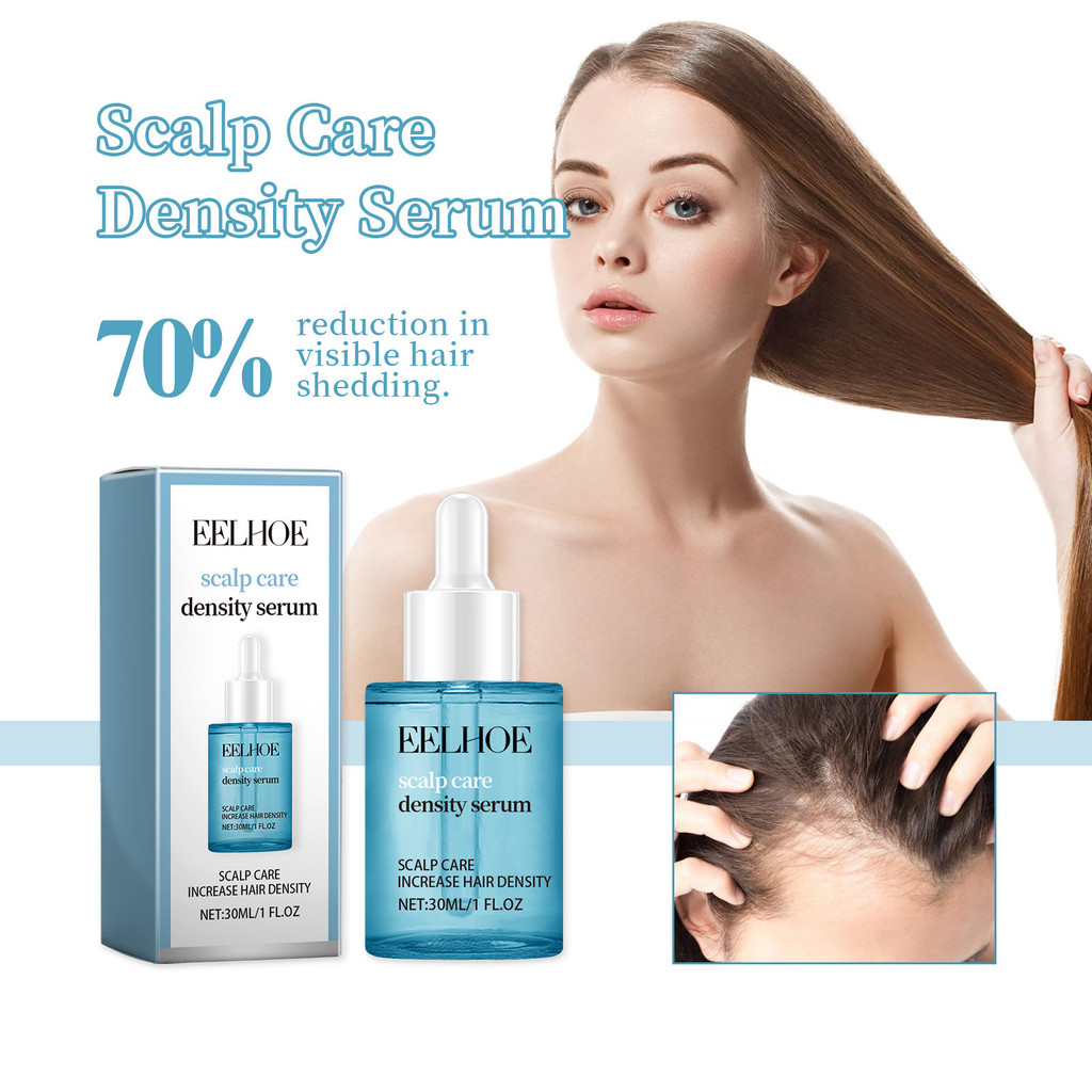 Hair Density Scalp Care 30ml, บํารุงราก, ปรับปรุง Shine และ Softness, Enhanced Volume และ Shine