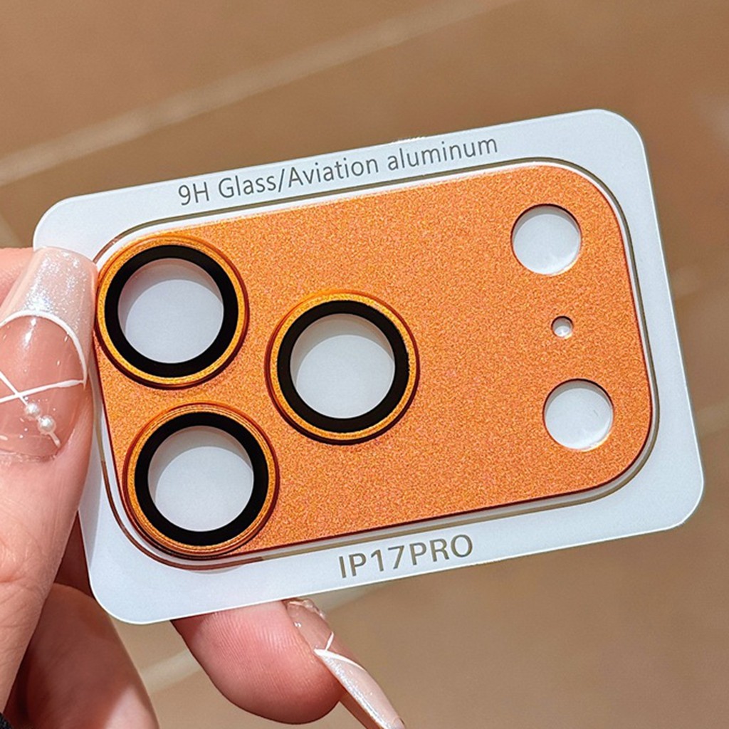 ฟิล์มกล้องโทรศัพท์สําหรับ ไอโฟน 17 มือโปร สูงสุด 17 อากาศแฟชั่นทุกการแข่งขันคู่โลหะเย็นเลนส์โทรศัพท์มือถือกลับป้องกันสติกเกอร์ปกตกแต่งโทรศัพท์มือถืออุ - รูปที่ 4