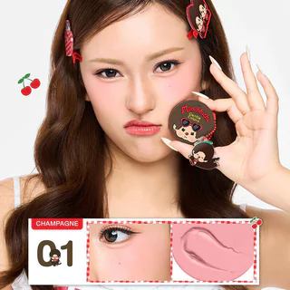 Gentle Colors X Monchchichi Soft Cream Blush 4g เจนเทิล คัลเลอร์ บลัชเนื้อครีม คอลเลคชัน Monchchichi