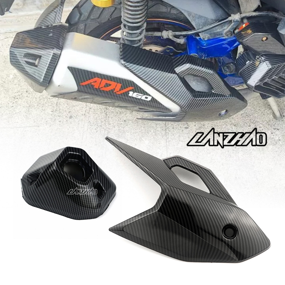 ไอเสียยามชุดท่อไอเสียท่อปลายหมวกไฮโดรจุ่มปก HONDA ADV160 adv 160