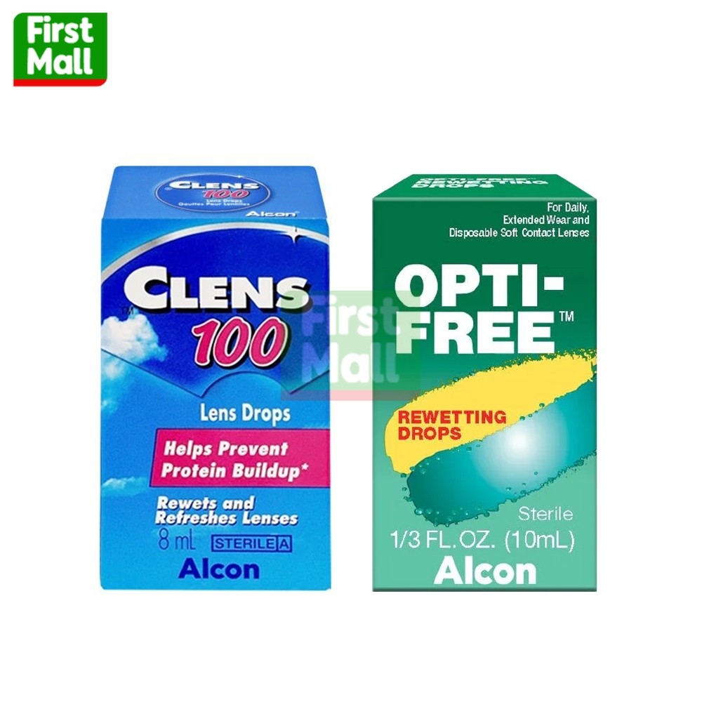 Alcon Opti-Free / CLENS น้ำตาเทียม  น้ำยาหยอดตา ( ขนาด 8 / 10 ml. )