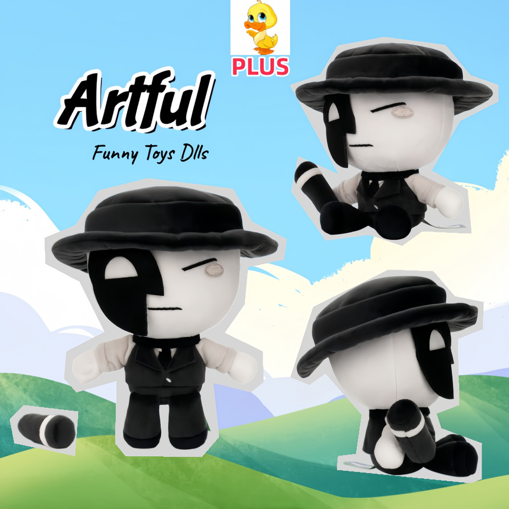 PLUX✨Roblox Doll✨Artful Plush 25 ซม.Die of Death Artful Plushie ตุ๊กตาสนุก Plushy ตุ๊กตาของเล่นสําหร