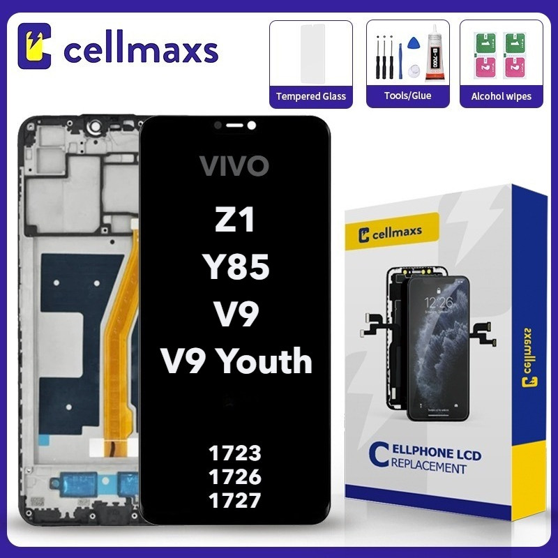 สําหรับ VIVO Z1 Z1i Y85 V9 V9 Pro Youth 1723 1726 1727 LCD V1730DA V1730DT V1801A0 หน้าจอสัมผัสเปลี่