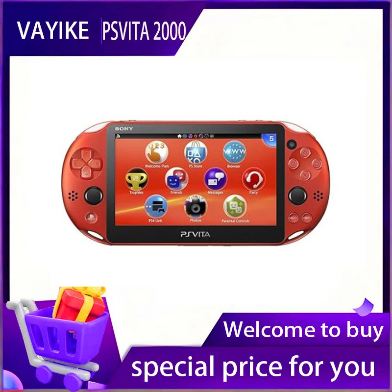 Refurbished PS Vita 2000 เกมคอนโซลพกพา ปลดล็อก Pkgj Store และใช้งาน Adrenaline