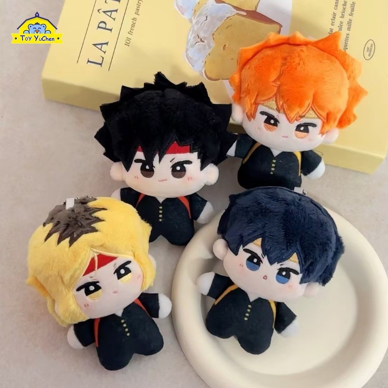 Haikyuu!! Hinata Shoyo Tendo Satori Oikawa Tooru Tobio Kageyama พวงกุญแจตุ๊กตาน่ารักปุยตุ๊กตาผ้าฝ้าย