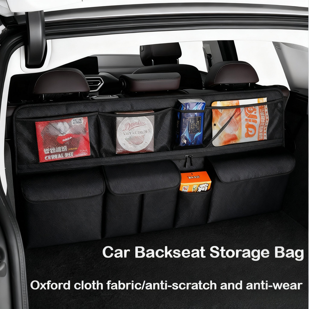 ที่มีคุณภาพสูงหนังรถเบาะหลังถุงเก็บลําต้นออแกไนเซอร์2025ที่นั่งด้านหลังกลับถุงเก็บหลายใช้รถลําต้นออแกไนเซอร์อุปกรณ์อัตโนมัติอุป