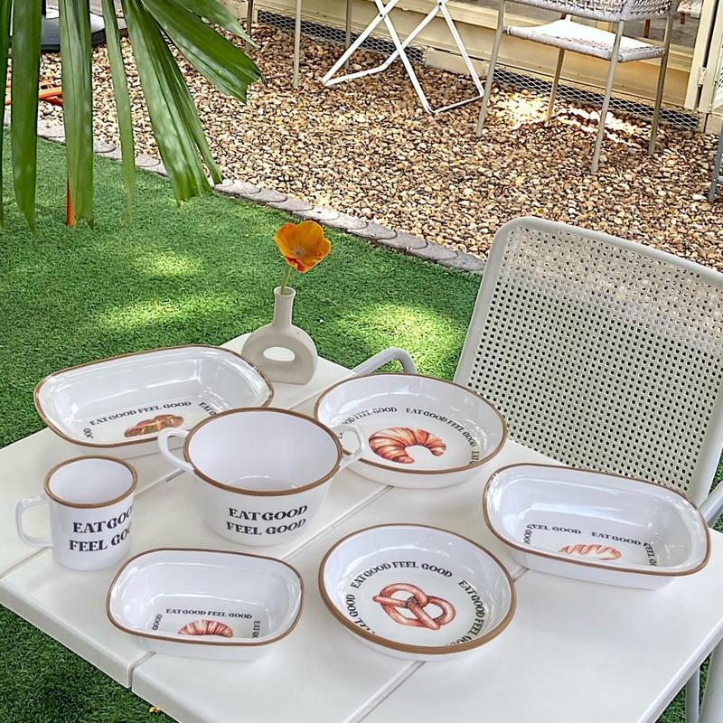 จานชามเมลามีน ลาย Eat Good Feel Good แบรนด์ Srithai Superware