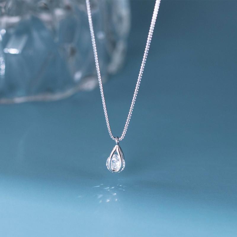 Lacrima Necklace สร้อยคอเงินแท้ S925 [MERCELO] ราคา ถูกที่สุด ดีลบีเคเค แกลเลอรีภาพที่ 6