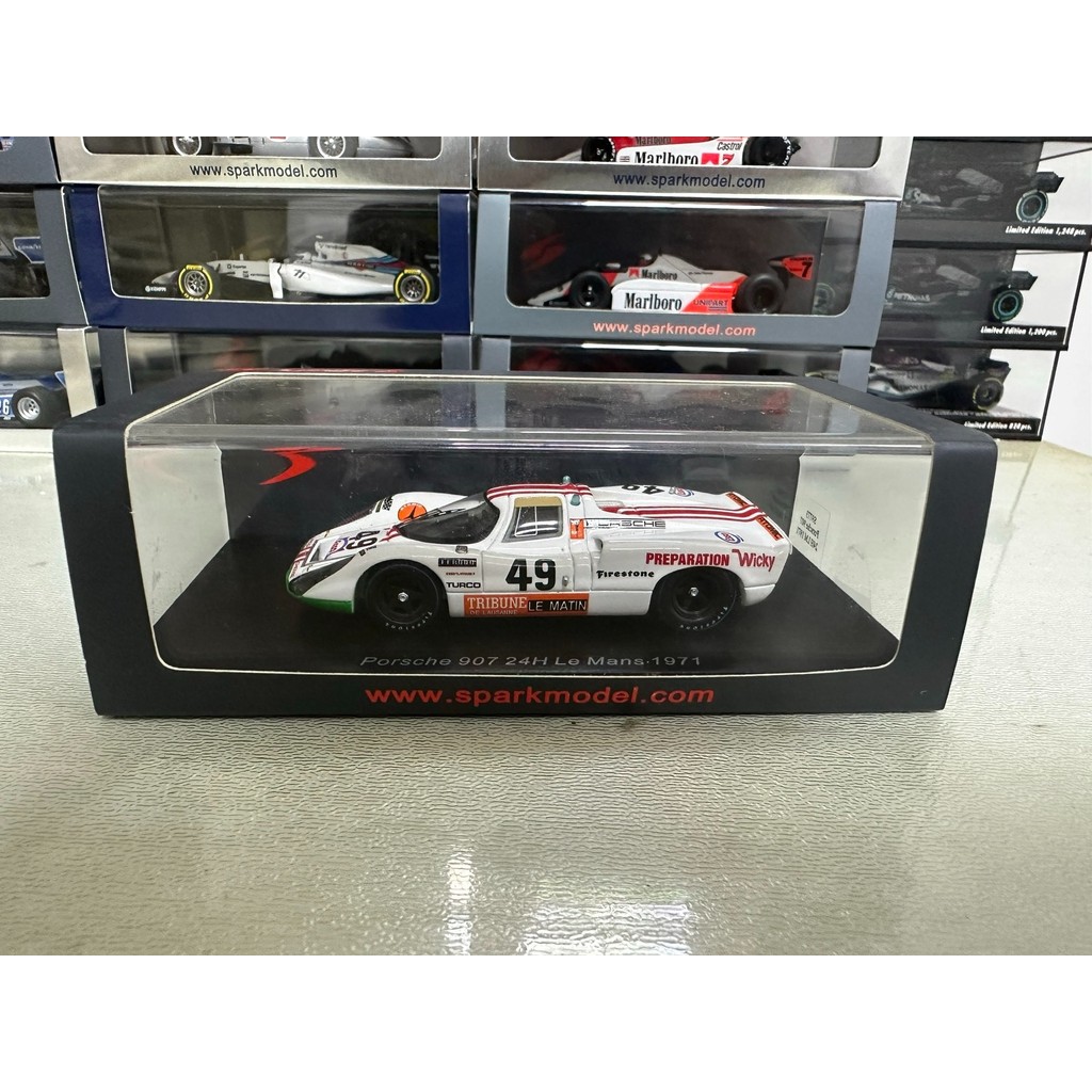Spark 1/43 Porsche Porsche 907 1971 Raman Model Original Package, Appearance As Shown.SF On Delivery