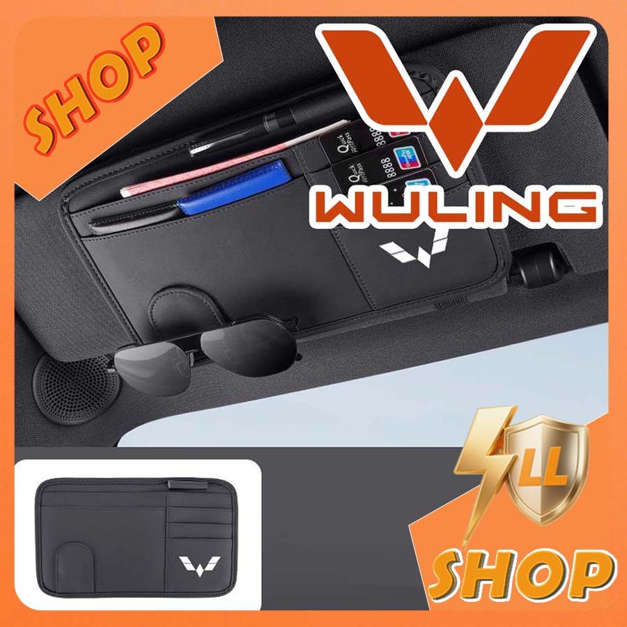 [READY]WULING BINGUO Car Sun Visor Storage Card Holder WULING AIR EV Body Kit Car Decoration binguo 