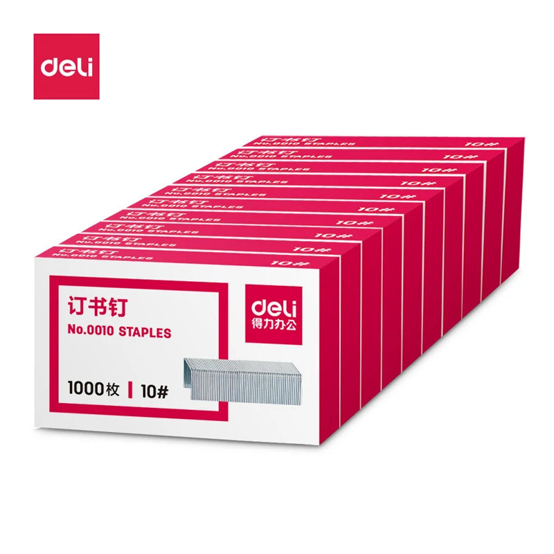 Deli Industrial Small No.10 Staple 24/6 Standard For No.12 Staplers General Use Model 0010/0012 - Pa