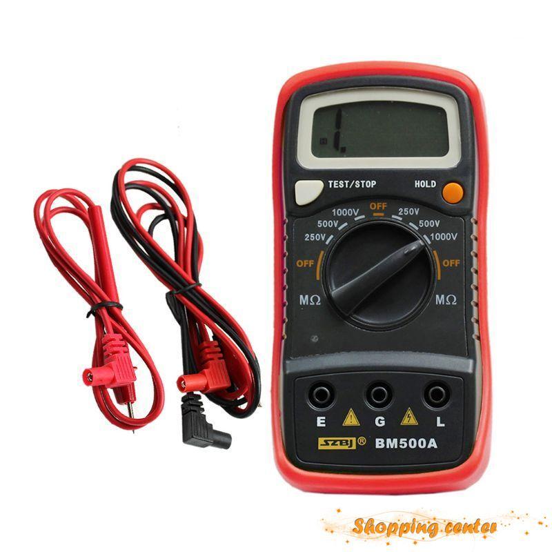 เครื่องทดสอบความต้านทานฉนวนดิจิตอล 1000V Megohmmeter BM500A