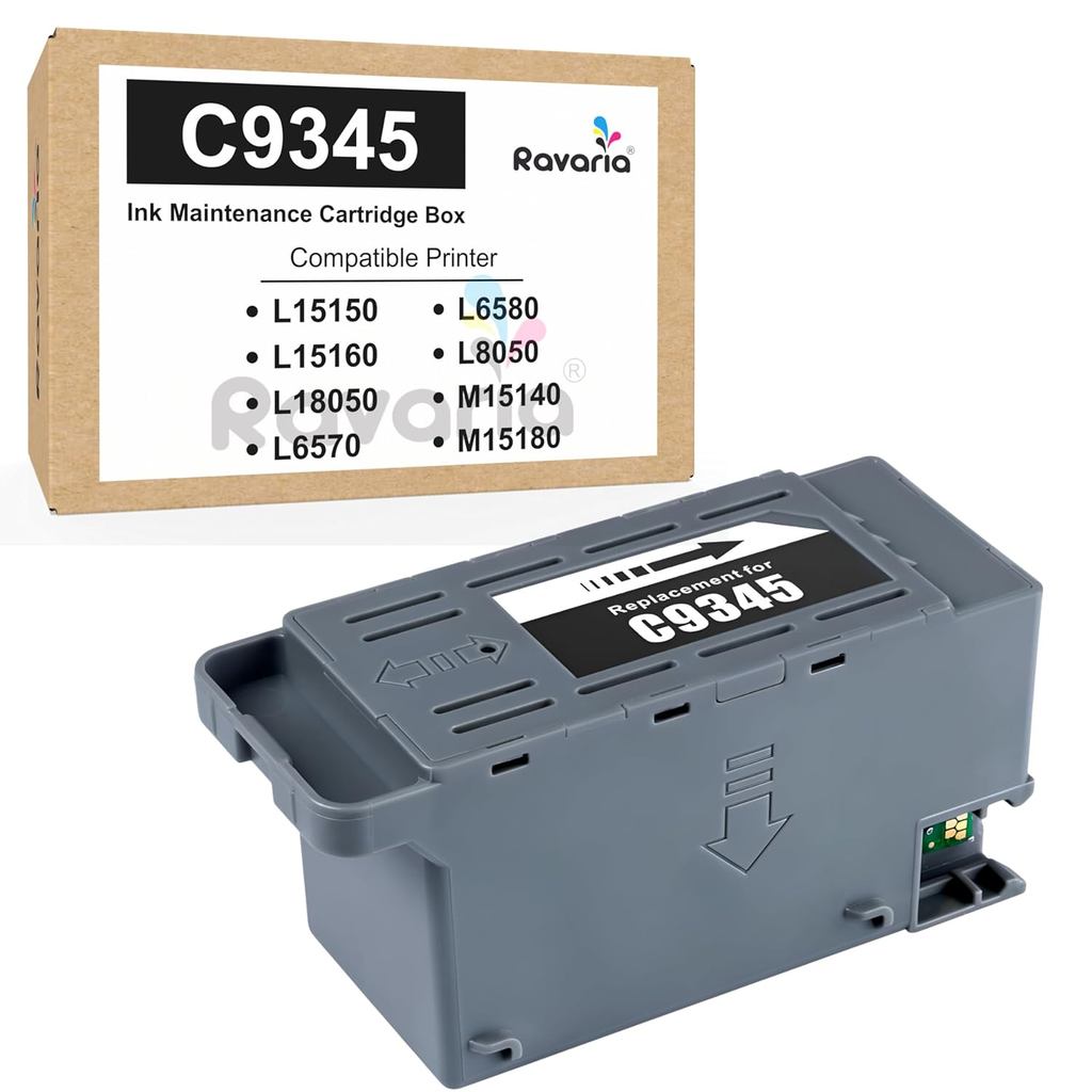 Ravaria C9345 กล่องบํารุงรักษาสําหรับ Epson L15150 L15160 L18050 L6570 L6580 L8050 M15140 M15180 (หม