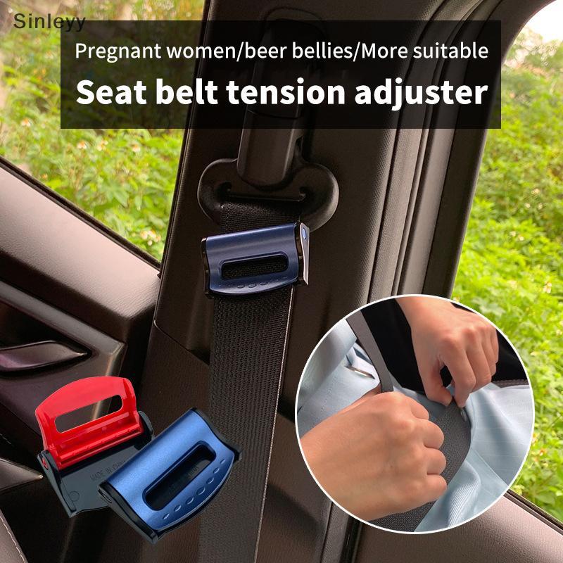 NLE ใหม่ 2PCS รถความปลอดภัยเข็มขัดนิรภัยหัวเข็มขัดคลิป Seatbelt Stopper Adjuster คลิปผ่อนคลายไหล่คอส