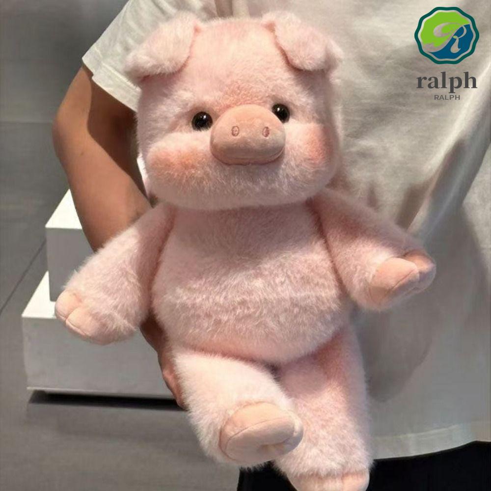 RALPH Piggy Plush Toy, Fluffy Cute Plush Piggy Doll, Kawaii สบายสัมผัสผิวนุ่มตุ๊กตาสัตว์ตุ๊กตาแฟนของ