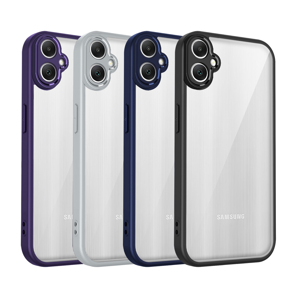 เคส Samsung A04E ปลอกหรูหรา Frosted ฝาครอบโปร่งใสสําหรับ Samsung Galaxy A04E เคสโทรศัพท์