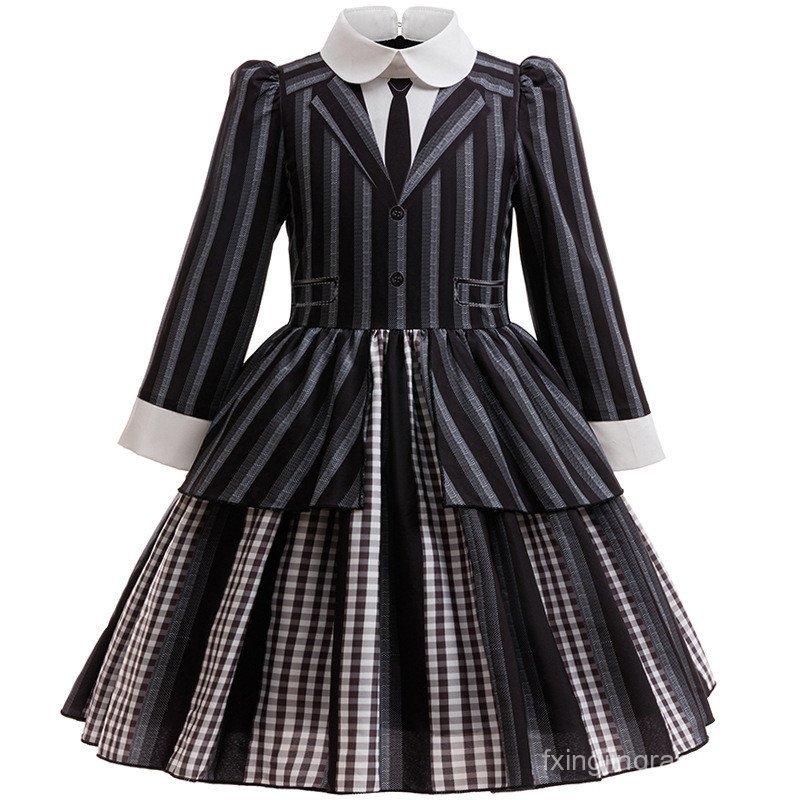 ชุดคอสเพลย์ Addams Family ลายโค๊ทตะกั่ว สำหรับงาน party และของขวัญคริสต์มาส