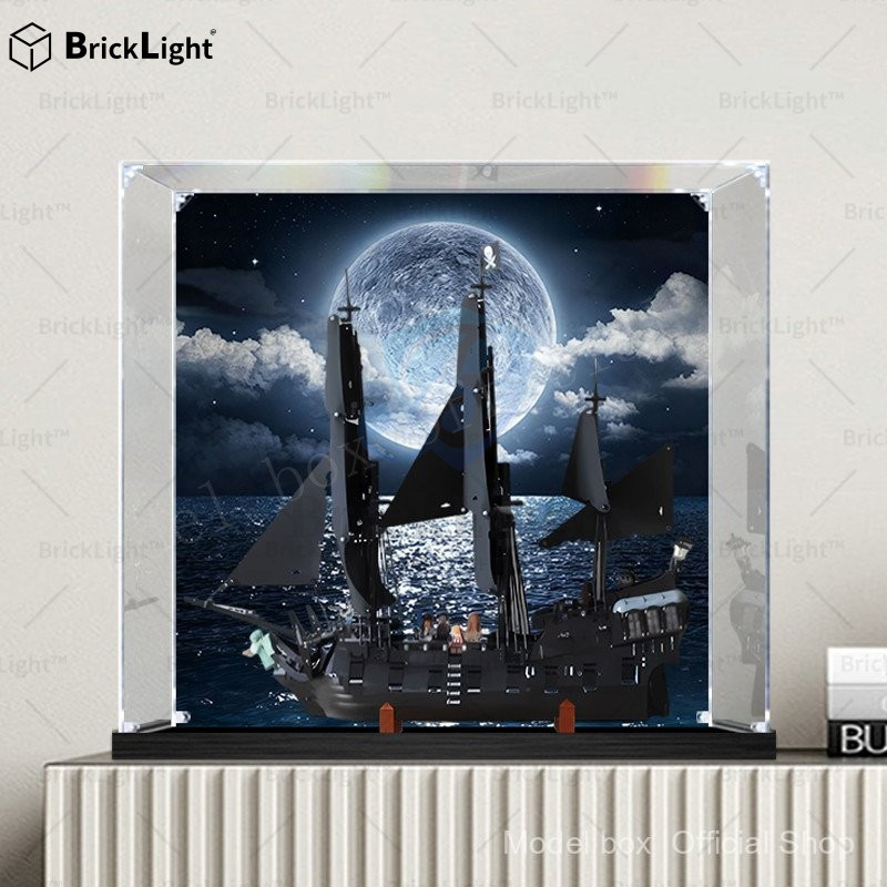 ❤️กล่องใส่โมเดล กล่องแสดงอะคริลิกเหมาะสําหรับ Lego 10365 Pirates of the Caribbean Black Pearl No. กล
