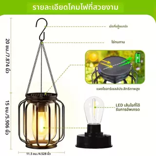 โคมไฟพลังงานแสงอาทิตย์กลางแจ้ง 1/2 ชิ้น,โลหะแขวนโคมไฟพลังงานแสงอาทิตย์,สวนไฟตกแต่งลานพลังงานแสงอาทิตย์