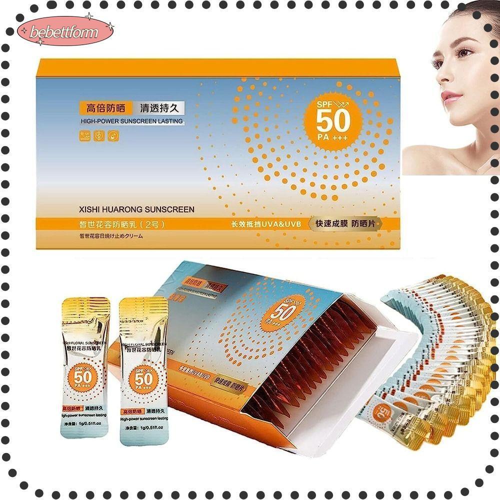 BEBETT ครีมกันแดด Emulsion Spf 50+ Xishi Huarong ให้ความชุ่มชื้น 50 ชิ้น