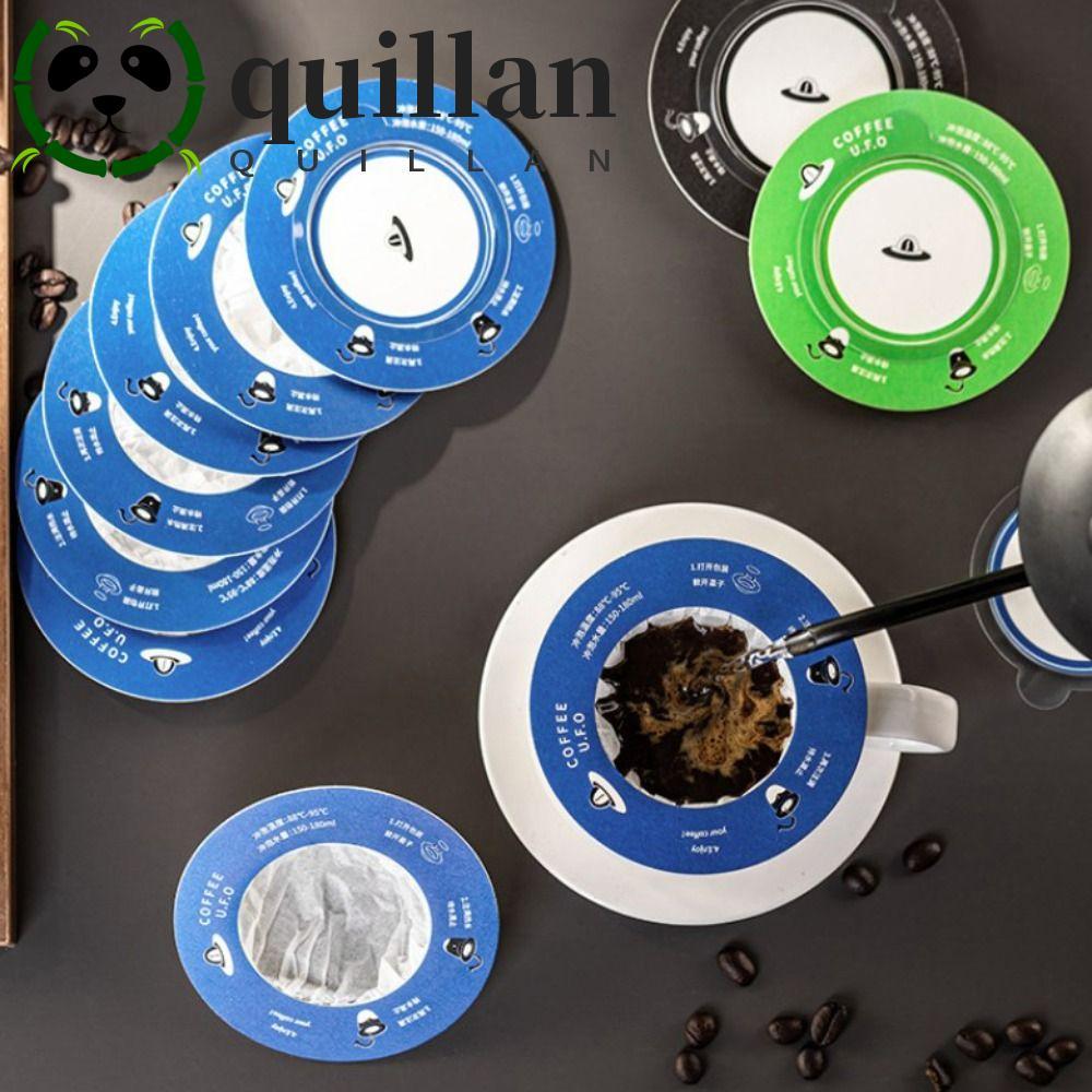 QUILLAN UFO กระดาษกรองกาแฟ, 9.5 ซม.Universal Hanging Ear Coffee Bag, สะดวกรอบทิ้ง Brew Coffee Filter