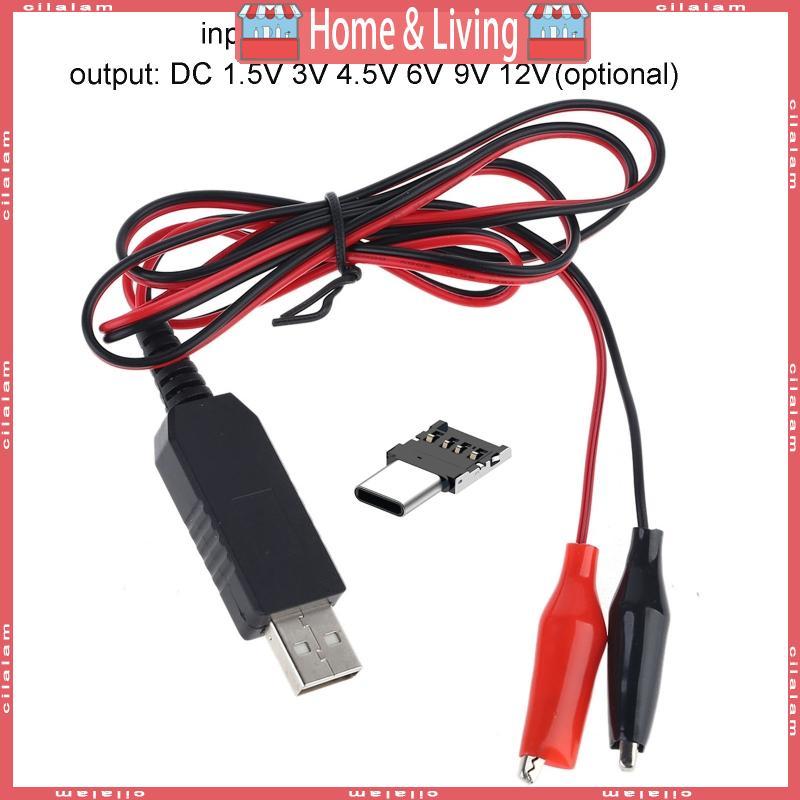 CI 2 in 1 Type C USB ถึง 1 5V 3V 4 5V สายไฟ AAA CD เครื่องกําจัดขนาด