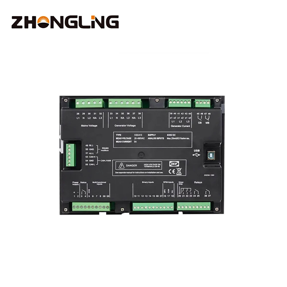 HOT ใหม่เครื่องกําเนิดไฟฟ้าอะไหล่ Controller Cgc413 Cgc412 อะไหล่เครื่องจักร Amf ควบคุมสําหรับ Cgc40