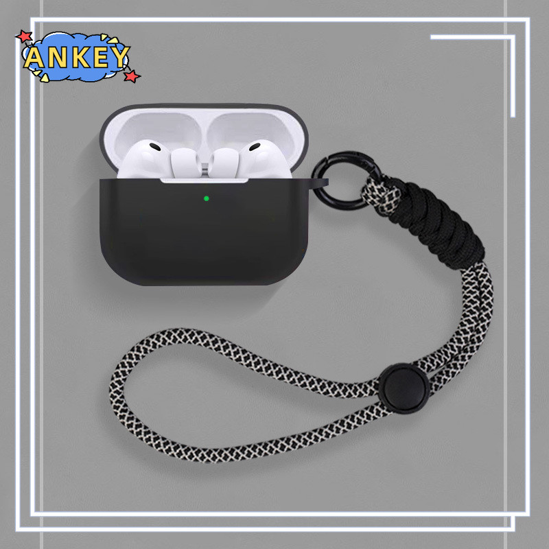 for Apple AirPods Pro 3 / Pro 2 / Pro / 4 / 4ANC / 3 Protective Case Nylon Lanyard Soft Cover Shells Washable Housing Anti Dust Sleeve Hand Rope Strap Accessories