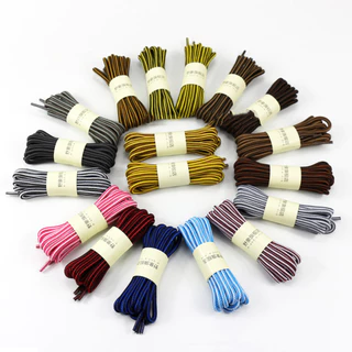 [คลังสินค้าภายในประเทศไทย]1 คู่ 120 ซม./150 ซม.สีคู่ลายรอบ Strong Shoelaces DIY สําหรับรองเท้าสบายๆกีฬารองเท้าลูกไม้