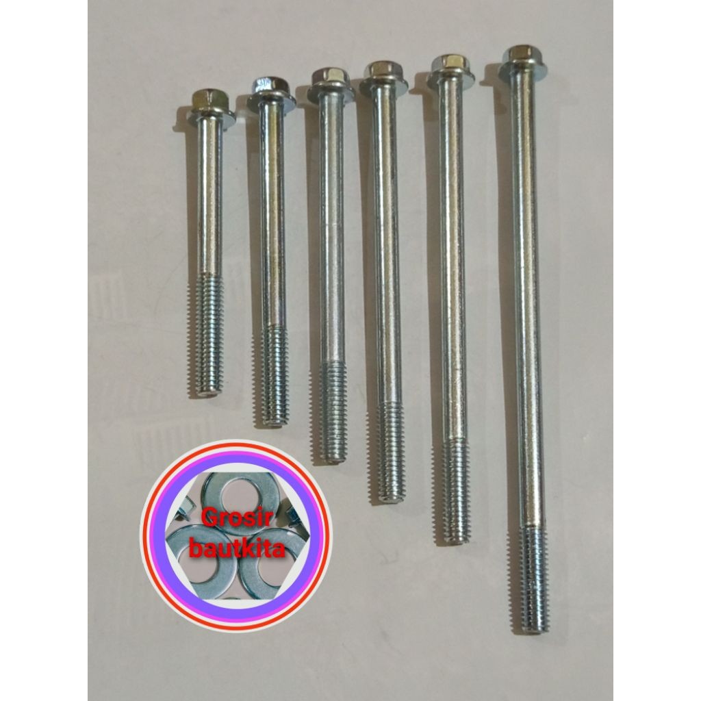 MESIN BOLT8, M6*60 M6*70 M6*90 M6*100 M6*120, ENGINE BLOCK, CVT BOLT LENGTH 6CM, 8CM, 9CM, M10, 12CM