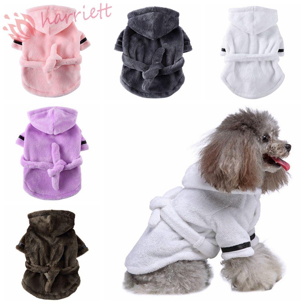 HARRIETT ผ้าเช็ดตัวสุนัข Flannel Lint-free อุปกรณ์สําหรับสัตว์เลี้ยงสุนัขขนาดใหญ่ขนาดเล็กชุดนอนอาบน้