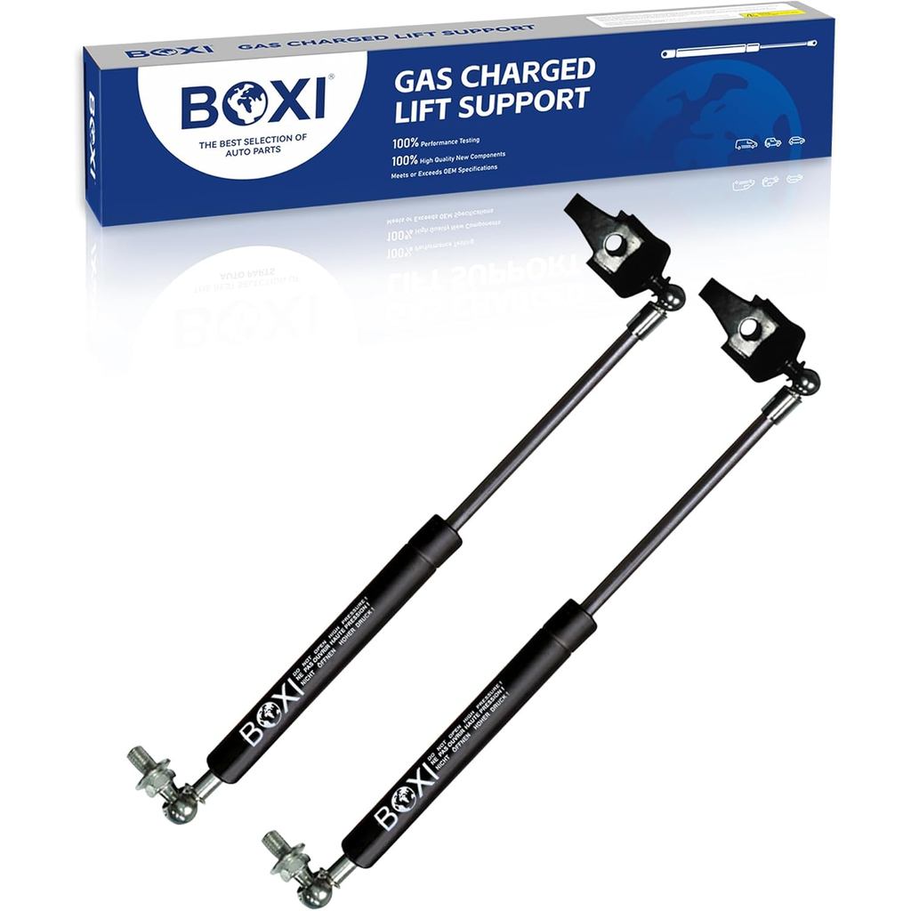 BOXI 2pcs ด้านหน้า Hood Lift รองรับ Struts Shocks แก๊ส Struts Shocks ฤดูใบไม้ผลิรองรับ Fit สําหรับ L