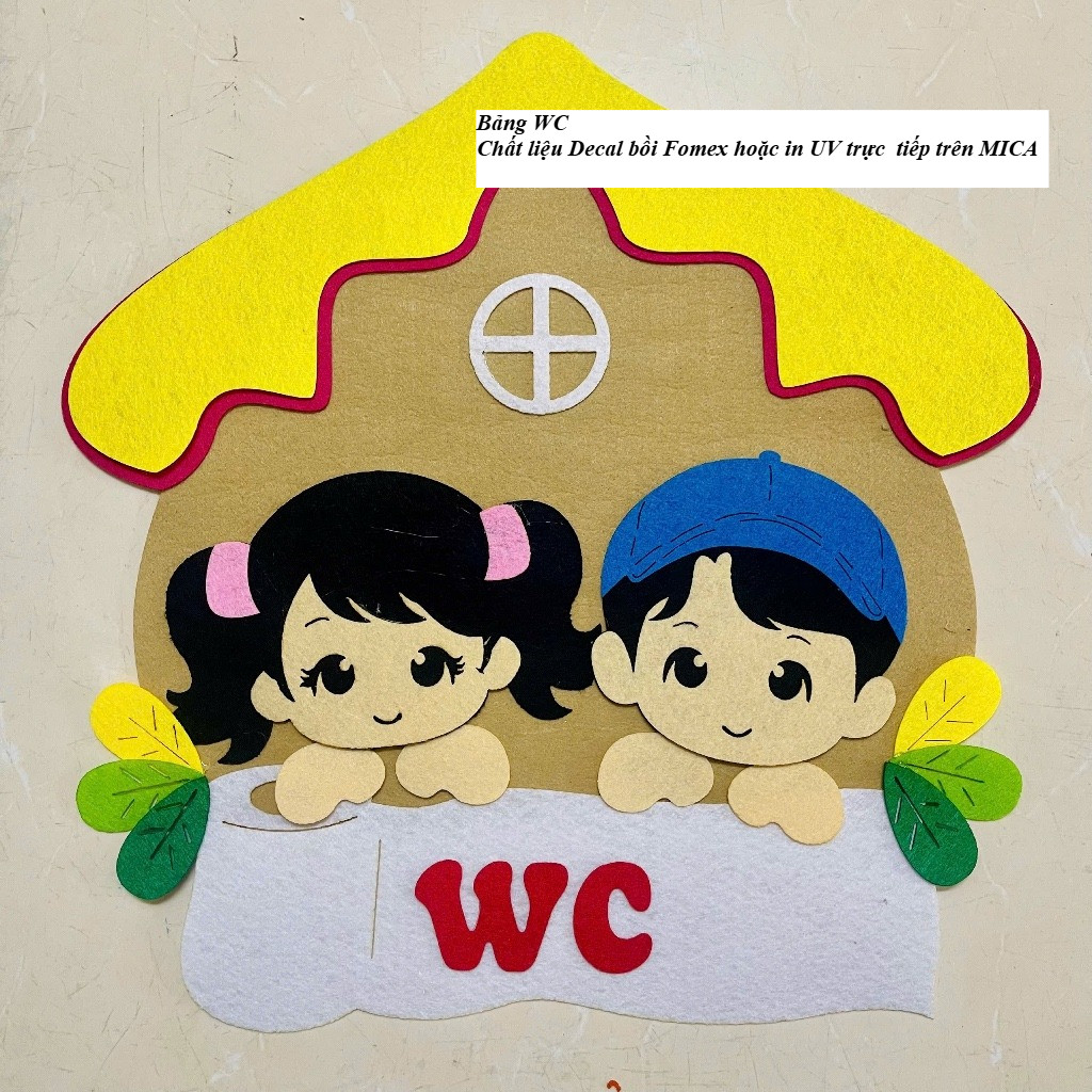 WC Board for Preschool - วัสดุรูปลอก Fomex UV Mica