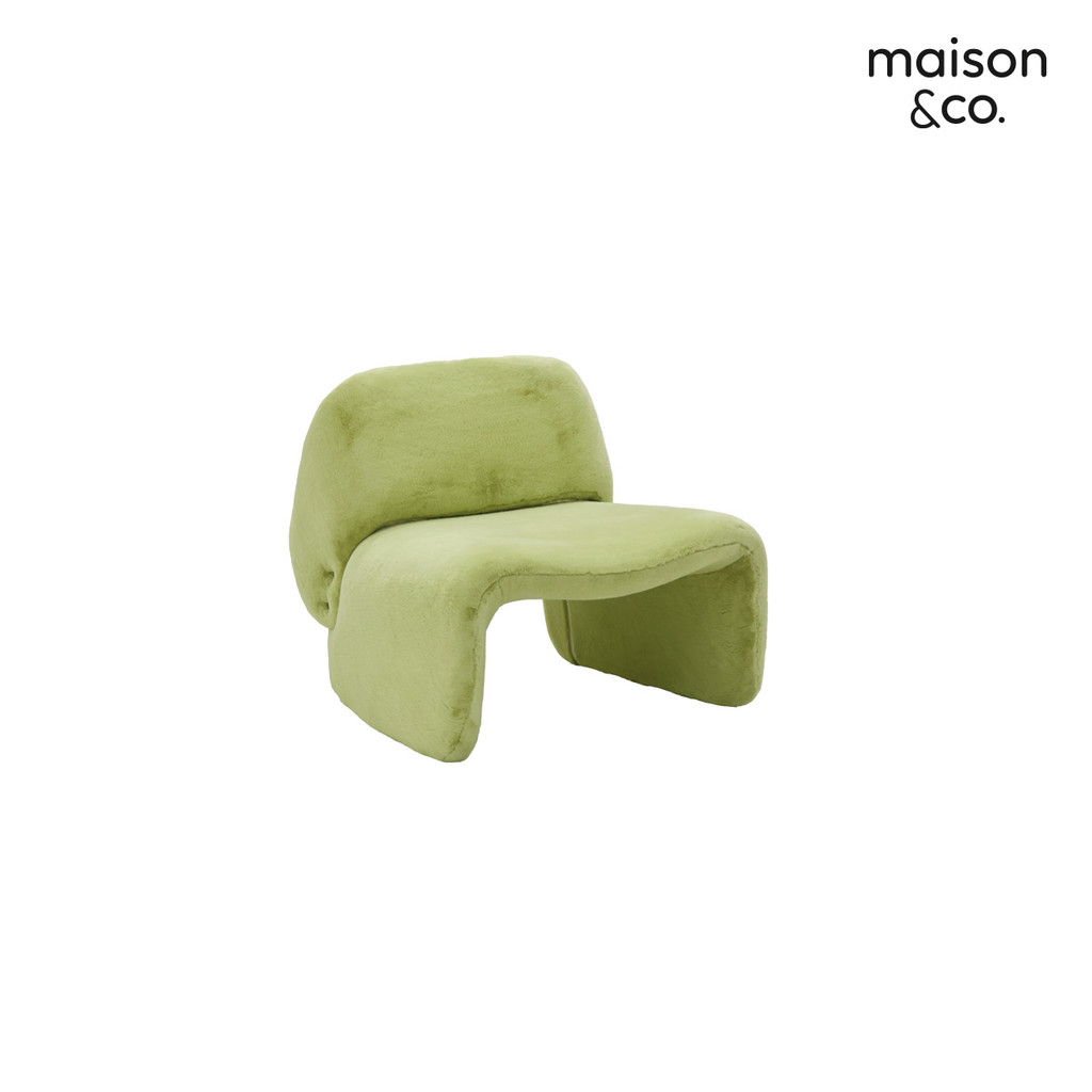 SB Design Square อาร์มแชร์ผ้า รุ่น Xunny สีเขียว (79x79x73 ซม.)  แบรนด์ MAISON&CO.