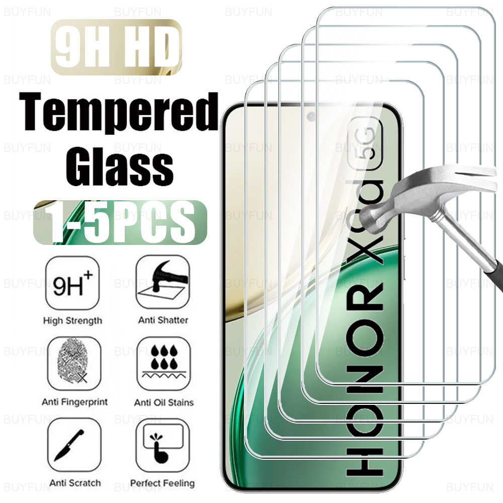 1-5Pcs สําหรับ Honor X9d 5G กระจกนิรภัย Anti-Scratch HD 9H โปร่งใสป้องกันหน้าจอฟิล์ม HonorX9d X9 D X 9d Global