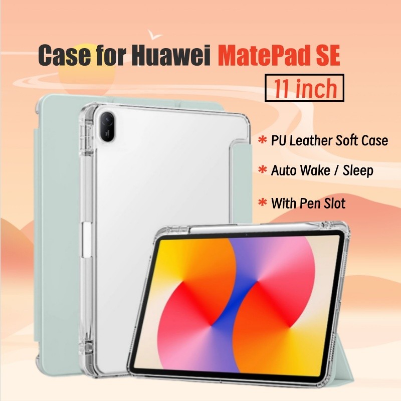 เคส Huawei MatePad SE 11 นิ้วพร้อมช่องเสียบปากกาเคสแม่เหล็ก Huawei Pad 11 "/Mate Pad 11 นิ้วพร้อมฝาห