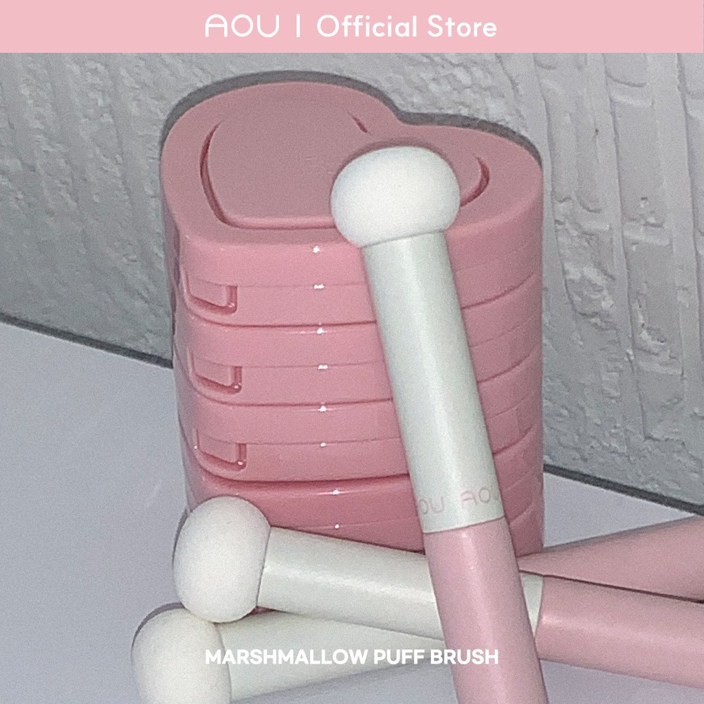 OFFICIAL AOU Marshmellow Puff Brush แปรงปัดแก้ม
