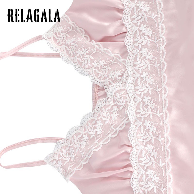 RELAGALA เสื้อชั้นในสตรี ดีไซน์เซ็กซี่ ลายลูกไม้ V-neck แบบพื้นฐานและแฟชั่น — صورة 8