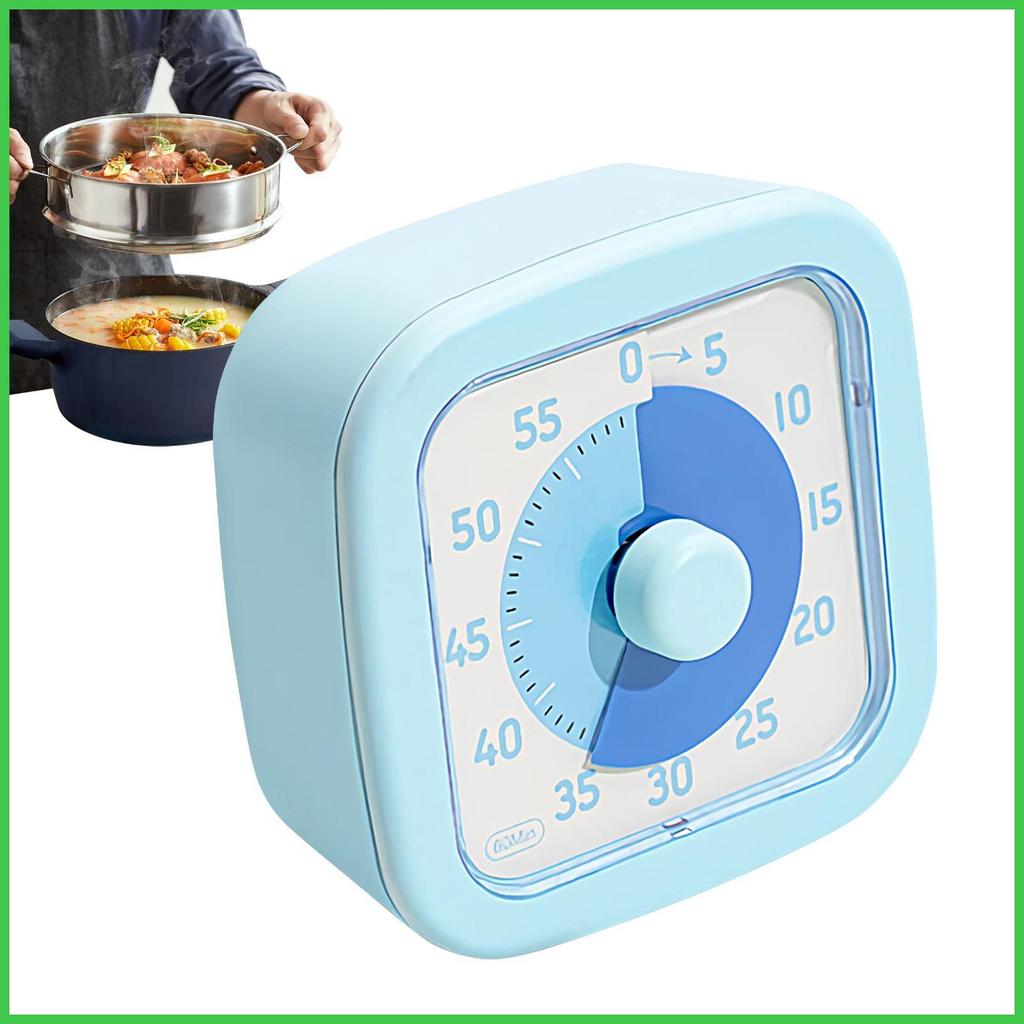 Kids Visual Timer 60-Minute Study Timer Silent Time Management เครื่องมือสําหรับห้องครัวห้องน้ําทําอ