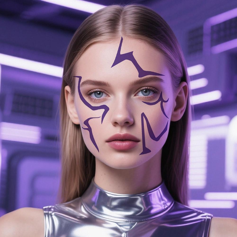 Demon Hunters Tattoo ชั่วคราวสติกเกอร์เครื่องหมาย สติกเกอร์คอสเพลย์[กันน้ํารอยสัก] P4c2