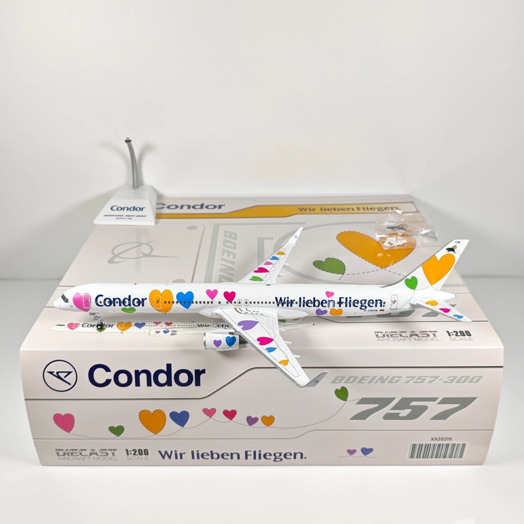 ปีก JC XX20215 1: 200 เยอรมัน Condor Air B757-300 D-ABON Alloy