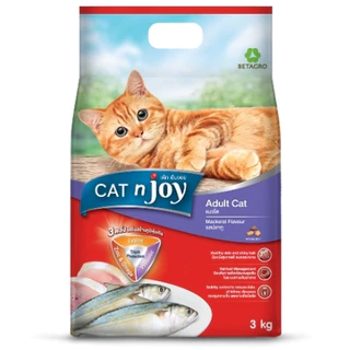 [จัดส่งจากคลัง] CAT N JOY Triple Protection แค็ท เอ็นจอย อาหารเม็ดรสปลาทู สำหรับแมวโตทุกสายพันธุ์ 3kg [8859104000377]