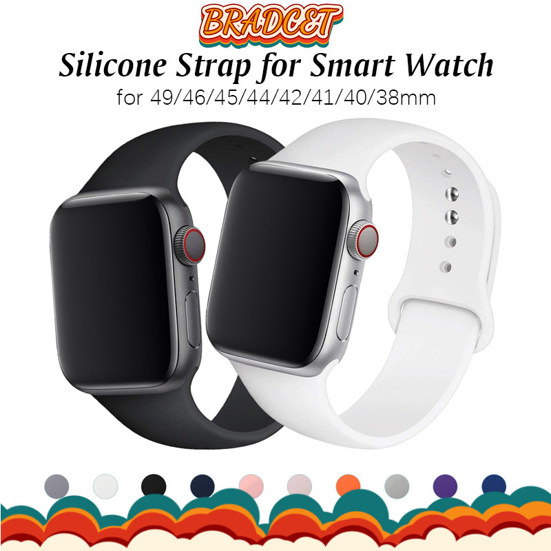 สายยางซิลิโคน for Smart Watch Iwatch Ultra 3 2 49มม. Series 11 10 9 8 7 6 5 SE 3 2 Iwatch Strap 45 46 44 41 40 42 38มม.