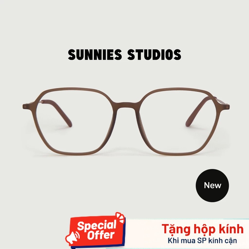 SUNNIES STUDIOS - แว่นสายตาทรงสี่เหลี่ยม Helsinki Coffee Cs - SS1120CS-C157M-C157M