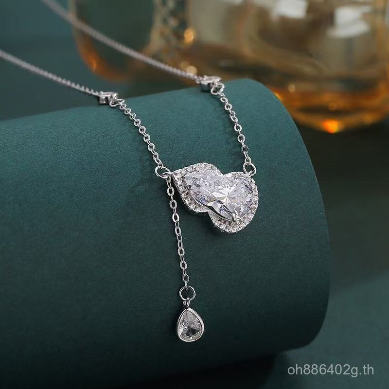 ใหม่จีน Niche s999 จี้เงินบริสุทธิ์หรูหรา Clavicle Chain อุปกรณ์เสริมสร้อยคอหญิง All-Match อารมณ์ Hi