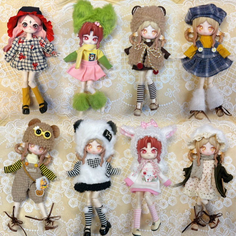 ตุ๊กตาเสื้อผ้าสําหรับ OB11 YMY-gsc1/8 1/12 BJD DIY Dress Up ชุด 16-17 ซม.ตุ๊กตากระโปรงของเล่นอุปกรณ์เสริม