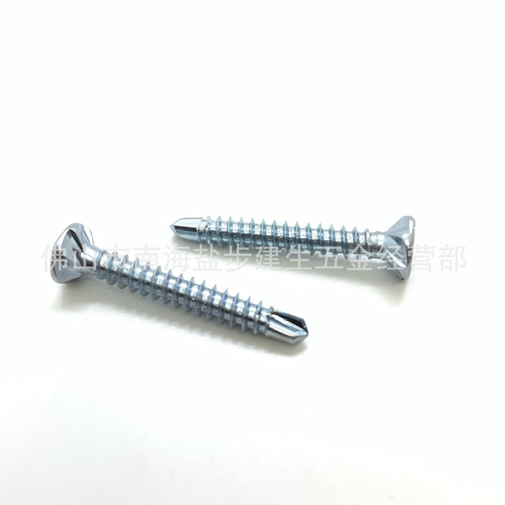 Osong Board สกรูแตะตัวเองเจาะหางลายนูนหัวจมสกรูหัวแบนเฉพาะ Phillips Light เหล็ก Villa OSB สกรู IVJC