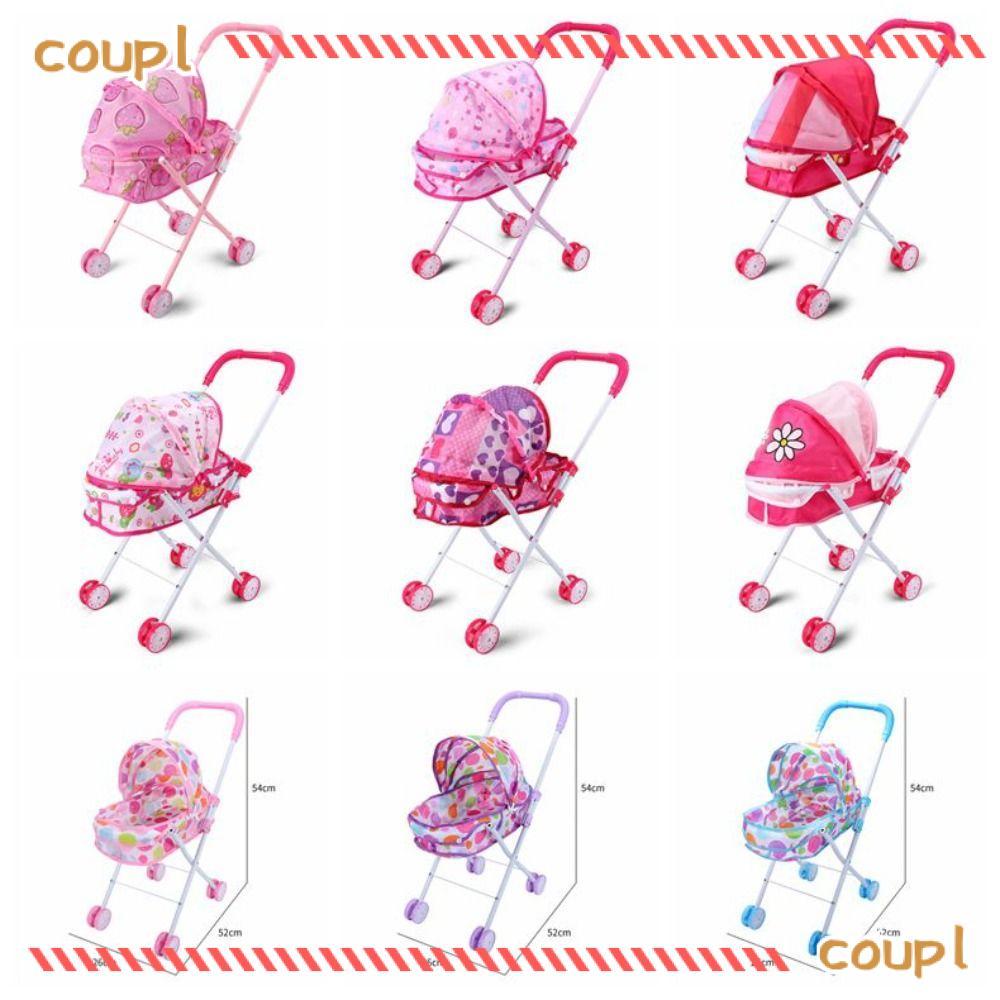 โคอัพ ตุ๊กตา รถเข็นเด็ก, โครงรองรับเหล็กเล่นเกมรถเข็นเด็ก, พลาสติกบทบาทเล่นอินเทรนด์ + เฟอร์นิเจอร์โลหะของเล่นเด็กวัยหัดเดิน